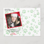 Happy Howlidays Leuk Hondenliefhebber Paw Print Fo Feestdagenkaart (Achterkant)
