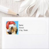 Happy Howlidays Lhasa Apso Etiket (Insitu)