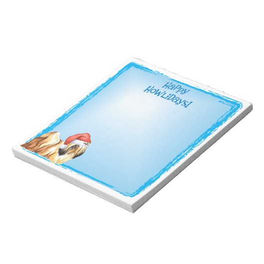 Happy Howlidays Lhasa Apso Notitieblok (Linkerzijde)