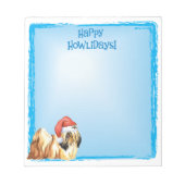 Happy Howlidays Lhasa Apso Notitieblok (Voorkant)