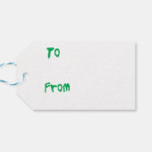 Happy Howlidays Maltese Cadeaulabel (Achterkant Horizontaal)