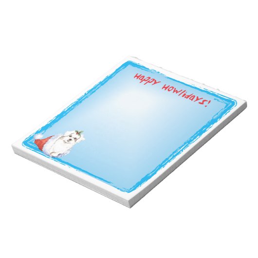 Happy Howlidays Maltese Notitieblok (Linkerzijde)