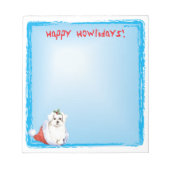 Happy Howlidays Maltese Notitieblok (Voorkant)