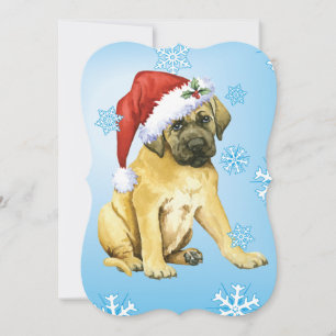 Happy Howlidays Mastiff Feestdagenkaart