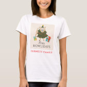 Happy Howlidays Merry Kerstmatch Familie T-shirt (Voorkant)