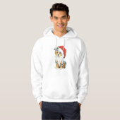 Happy Howlidays Mini American Shepherd Hoodie (Voorkant volledig)