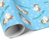 Happy Howlidays Mini Bull Terrier Cadeaupapier (Rol Hoek)