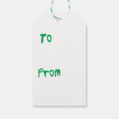 Happy Howlidays Miniature Schnauzer Cadeaulabel (Achterkant)