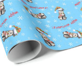 Happy Howlidays Miniature Schnauzer Cadeaupapier (Rol Hoek)