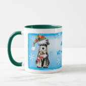 Happy Howlidays Miniature Schnauzer Mok (Links)