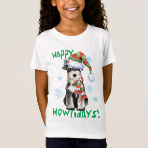 Happy Howlidays Miniature Schnauzer T-shirt