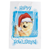 Happy Howlidays Noors Buhund Medium Cadeauzakje (Achterkant)