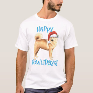 Happy Howlidays Noors Buhund T-shirt