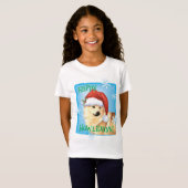 Happy Howlidays Noors Buhund T-shirt (Voorkant volledig)