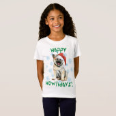 Happy Howlidays Noors Elkhound T-Shirt (Voorkant volledig)