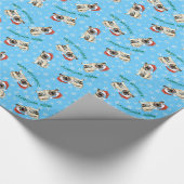 Happy Howlidays Noors Elkhound Wrapping Paper Cadeaupapier (Hoek)