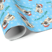 Happy Howlidays Noors Elkhound Wrapping Paper Cadeaupapier (Rol Hoek)