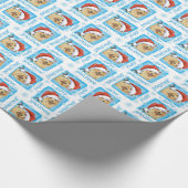 Happy Howlidays Norfolk Terrier Cadeaupapier (Hoek)