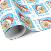 Happy Howlidays Norfolk Terrier Cadeaupapier (Rol Hoek)