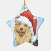 Happy Howlidays Norfolk Terrier Keramisch Ornament (Links)