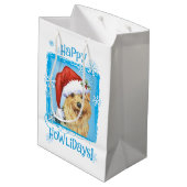 Happy Howlidays Norfolk Terrier Medium Cadeauzakje (Achterkant Gekanteld)
