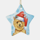 Happy Howlidays Norwich Terrier Keramisch Ornament (Rechts)