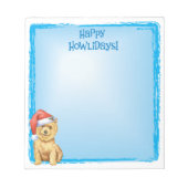 Happy Howlidays Norwich Terrier Notitieblok (Voorkant)