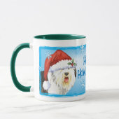 Happy Howlidays Old English Sheepdog Mok (Links)