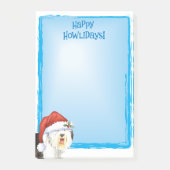 Happy Howlidays Old English Sheepdog Post-it® Notes (Voorkant)