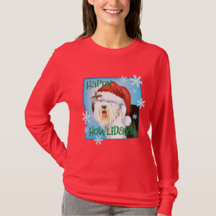 Happy Howlidays Old English Sheepdog T-shirt