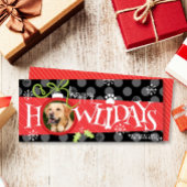 Happy HOWLidays Ornament Dog Foto Kerst Kaart
