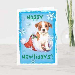 Happy Howlidays Parson Russell Terrier Feestdagen Kaart