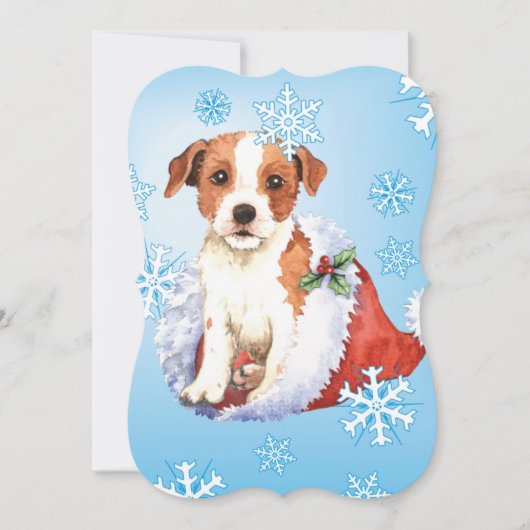 Happy Howlidays Parson Russell Terrier Feestdagenkaart (Voorkant)
