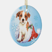 Happy Howlidays Parson Russell Terrier Keramisch Ornament (Rechts)