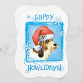 Happy Howlidays PBGV Feestdagenkaart (Voorkant / Achterkant)