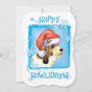 Happy Howlidays PBGV Feestdagenkaart