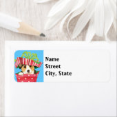 Happy Howlidays Pembroke Welsh Corgi Etiket (Insitu)