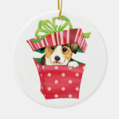 Happy Howlidays Pembroke Welsh Corgi Keramisch Ornament (Voorkant)