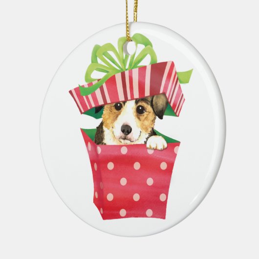 Happy Howlidays Pembroke Welsh Corgi Keramisch Ornament (Links)