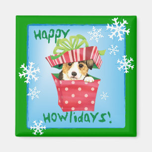 Happy Howlidays Pembroke Welsh Corgi Magneet