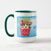 Happy Howlidays Pembroke Welsh Corgi Mok (Links)