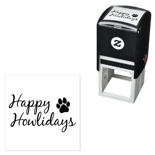 Happy Howlidays - persstempel Zelfinktende Stempel (In situ)