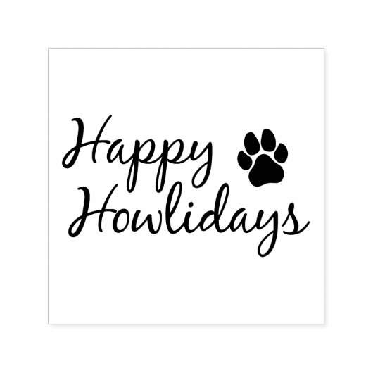 Happy Howlidays - persstempel Zelfinktende Stempel (Design)