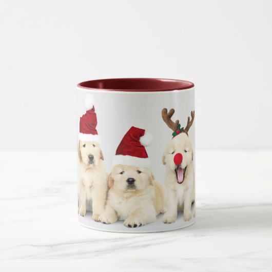 Happy Howlidays Pet Dog Holiday Foto | Kerstmis Mok (Midden)