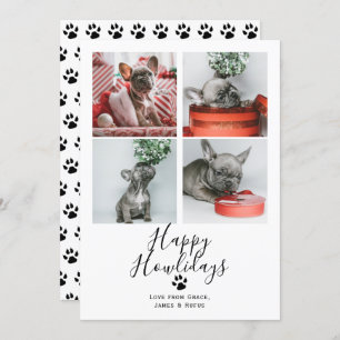 Happy Howlidays Pet Dog kerstKaart Kaart