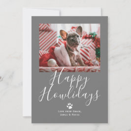 Happy Howlidays Pet Dog Kerstmis Feestdagenkaart