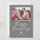 Happy Howlidays Pet Dog Kerstmis Feestdagenkaart (Voorkant)