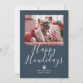 Happy Howlidays Pet Dog Kerstmis Feestdagenkaart
