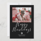 Happy Howlidays Pet Dog Kerstmis Feestdagenkaart (Voorkant)