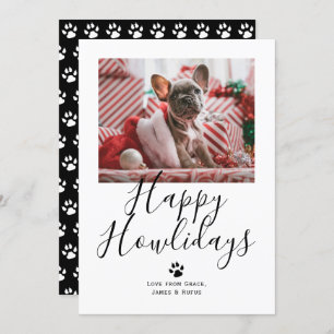 Happy Howlidays Pet Dog Kerstmis Feestdagenkaart